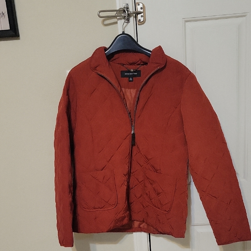 Women's Quilted Jacket - Rust